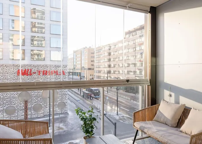 Sauna, Balcony, Wifi, Trainstation, Mall Of Tripla 公寓 赫尔辛基
